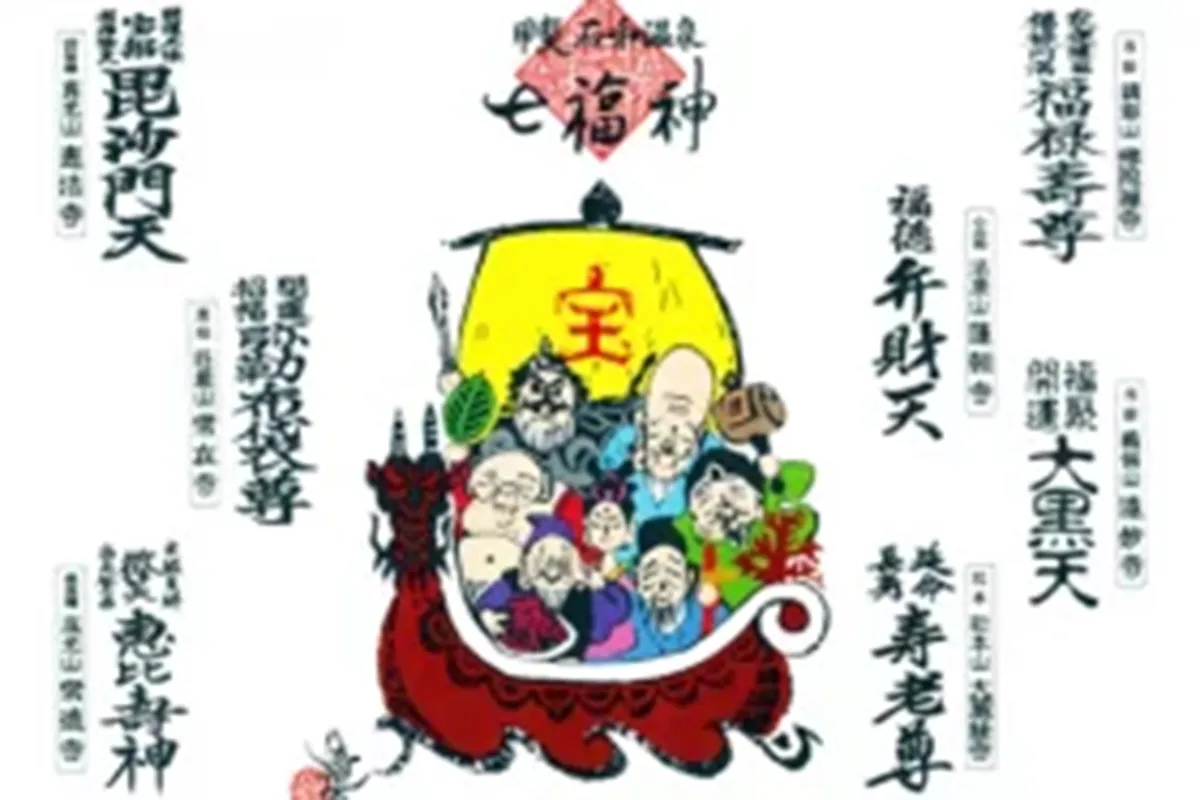 甲斐石和温泉 七福神霊場